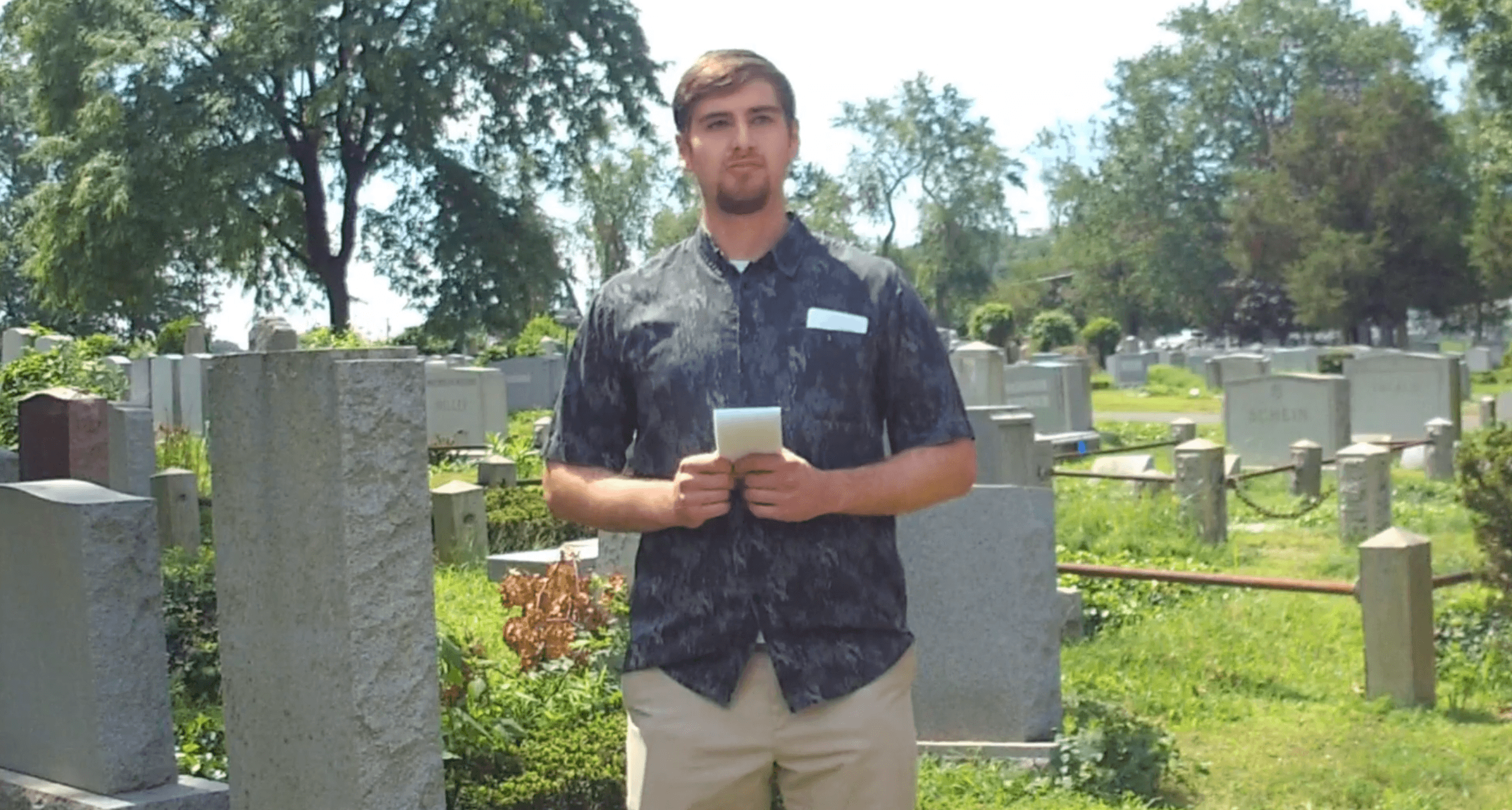 Dan paying respect to his Saba