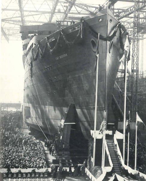 The Cap Arcona at her launch, Hamburg, 1927
